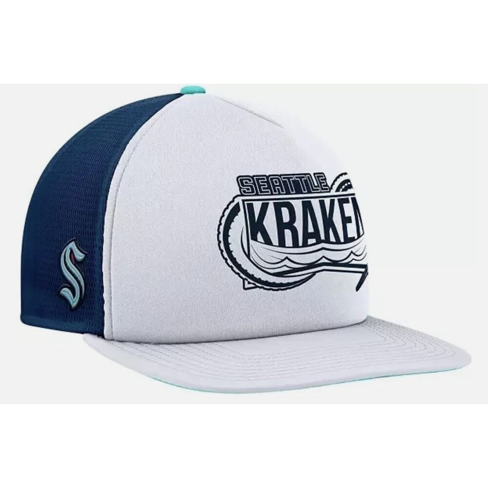 NHL Adult Seattle Kraken 2024 Authentic Pro Local Snapback Hat NEW RARE